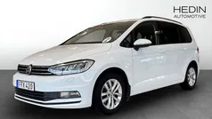 Vit (white) Begagnad 2017 VW Touran Minibuss | 199 900 kr (Bra pris)