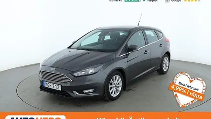 Grå Begagnad 2015 Ford Focus Titanium Halvkombi | 101 000 kr (Marknadspris)