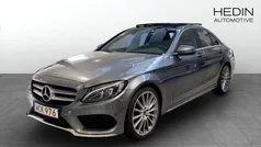 Grå (grey) Begagnad 2017 Mercedes C220 AMG Sedan | 274 900 kr (Dyr)
