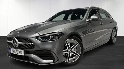 Svart Begagnad 2024 Mercedes C200 AMG line Kombi | 429 900 kr (Marknadspris)