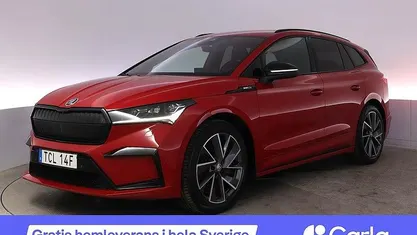 Röd Begagnad 2022 Skoda Enyaq iV SportLine SUV | 353 990 kr (Marknadspris)