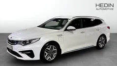Vit (white) Begagnad 2019 Kia Optima Hybrid 2 Sedan | 199 900 kr (Bra pris)