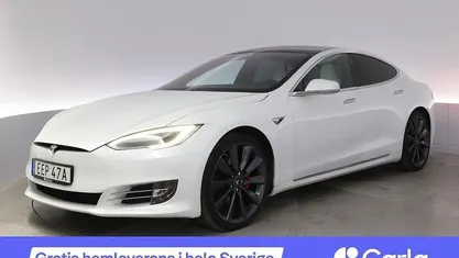 Vit Begagnad 2020 Tesla Model S Performance Halvkombi | 447 900 kr (Bra pris)