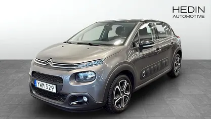 Begagnad Citroën C3 PureTech 83 HK (61 kW) 2018 Grå Halvkombi