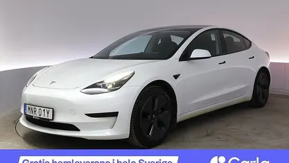 Begagnad Tesla Model 3 Standard Range Plus 235 kW (320 HK) 2023 Vit Sedan