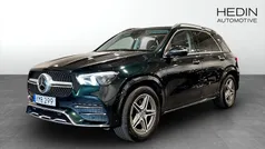 Grön (green) Begagnad 2022 Mercedes GLE350e AMG SUV | 598 900 kr (Marknadspris)