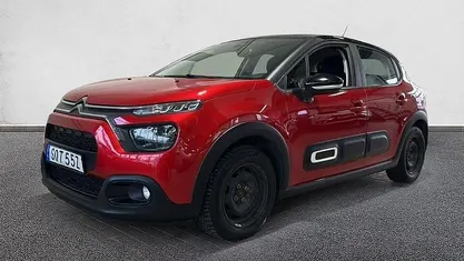 Röd Begagnad 2021 Citroën C3 Feel Halvkombi | 119 900 kr (Marknadspris)