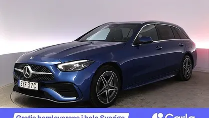 Begagnad Mercedes C300e AMG 230 HK (169 kW) 2022 Blå Kombi