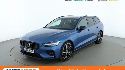 Blå Begagnad 2021 Volvo V60 R-Design Kombi | 392 000 kr (Marknadspris)