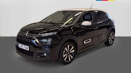 Svart Begagnad 2024 Citroën C3 PureTech Halvkombi | 169 900 kr (Marknadspris)