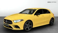 Gul (yellow) Begagnad 2019 Mercedes A180 AMG line Halvkombi | 219 900 kr (Bra pris)