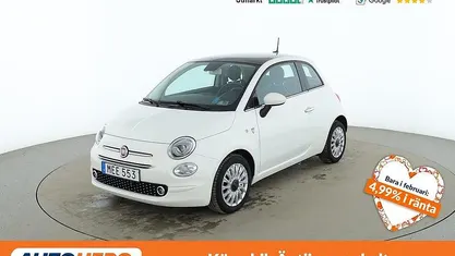 Vit Begagnad 2018 Fiat 500 Lounge Halvkombi | 113 000 kr (Marknadspris)