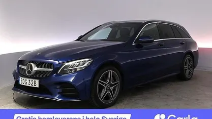 Blå Begagnad 2020 Mercedes C300e AMG Kombi | 277 990 kr (Marknadspris)