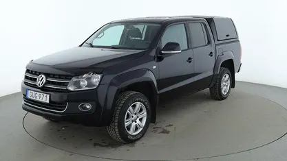 Svart Begagnad 2015 VW Amarok Highline Pickup | 213 000 kr (Marknadspris)