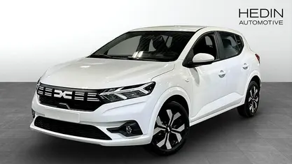 Vit Ny 2025 Dacia Sandero Expression Halvkombi | 219 900 kr (Marknadspris)