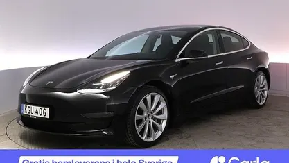 Svart Begagnad 2019 Tesla Model 3 Long Range AWD Sedan | 261 900 kr (Marknadspris)