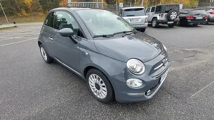 Grå Begagnad 2017 Fiat 500 Lounge Halvkombi | 89 900 kr (Marknadspris)