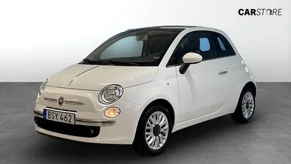 Vit Begagnad 2014 Fiat 500 Lounge Halvkombi | 79 900 kr (Marknadspris)