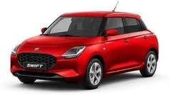 Burning red/super black (p) Ny 2025 Suzuki Swift Halvkombi | 268 800 kr (Marknadspris)