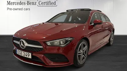Röd Begagnad 2021 Mercedes CLA200 AMG Kombi | 319 900 kr (Marknadspris)