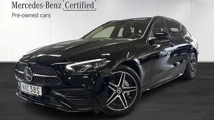 Begagnad Mercedes C300e AMG line 313 HK (230 kW) 2022 Svart Kombi