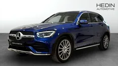 Blå (blue) Begagnad 2020 Mercedes GLC220 AMG line SUV | 379 900 kr (Marknadspris)