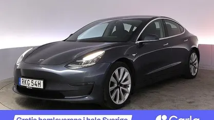 Grå Begagnad 2019 Tesla Model 3 Long Range AWD Sedan | 251 990 kr (Marknadspris)