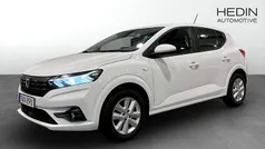 Vit (white) Begagnad 2022 Dacia Sandero Halvkombi | 139 800 kr (Marknadspris)