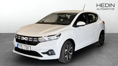 Vit Ny 2025 Dacia Sandero Expression Halvkombi | 219 900 kr (Bra pris)