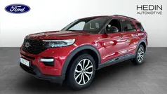 Röd (red) Begagnad 2022 Ford Explorer ST-Line SUV | 568 000 kr (Marknadspris)