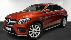 Röd (red) Begagnad 2017 Mercedes GLE350 AMG line Sportkupé | 399 900 kr (Superpris)