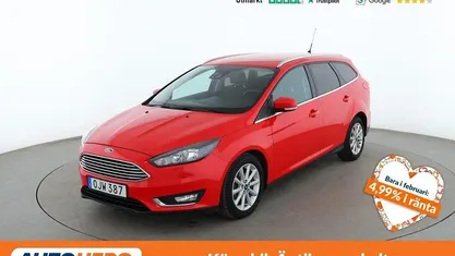 Röd Begagnad 2016 Ford Focus Titanium Kombi | 78 000 kr (Marknadspris)