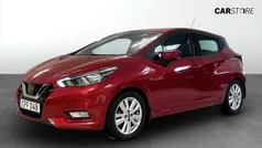 Röd (red) Begagnad 2020 Nissan Micra Acenta Halvkombi | 134 900 kr (Bra pris)