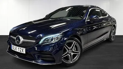 Begagnad Mercedes C220 AMG 194 HK (142 kW) 2019 Blå Sportkupé
