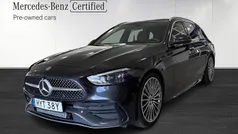 Grå (grey) Begagnad 2022 Mercedes C220 AMG line Kombi | 424 900 kr (Lite dyr)