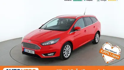 Röd Begagnad 2016 Ford Focus Titanium Kombi | 78 000 kr (Marknadspris)