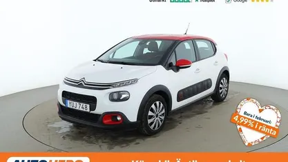 Vit Begagnad 2018 Citroën C3 PureTech Sedan | 98 000 kr (Marknadspris)