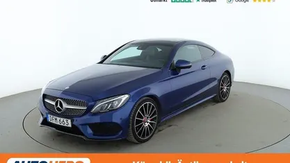 Blå Begagnad 2015 Mercedes C180 AMG line Sportkupé | 197 000 kr (Marknadspris)