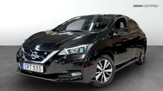 Svart (black) Begagnad 2021 Nissan Leaf Acenta Halvkombi | 179 900 kr (Marknadspris)