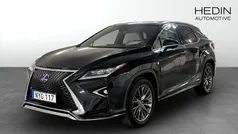 Svart (black) Begagnad 2016 Lexus RX450h Sport Line SUV | 299 700 kr (Dyr)