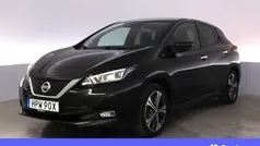Svart Begagnad 2021 Nissan Leaf 360º Halvkombi | 178 900 kr (Bra pris)