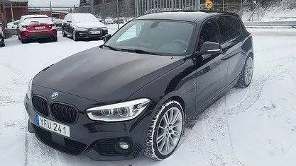 Begagnad BMW 120 M Sport 190 HK (139 kW) 2016 Svart Halvkombi