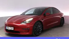 Röd Begagnad 2021 Tesla Model 3 Performance Sedan | 359 900 kr (Marknadspris)