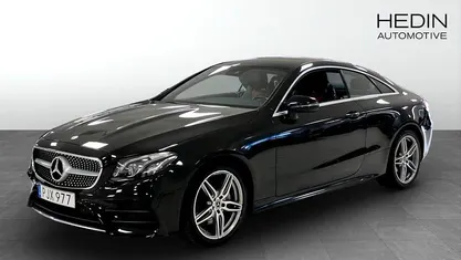 Svart (black) Begagnad 2017 Mercedes E220 AMG Sportkupé | 299 900 kr (Superpris)