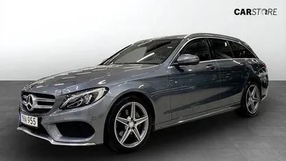 Grå Begagnad 2017 Mercedes C220 AMG line Kombi | 169 900 kr (Marknadspris)