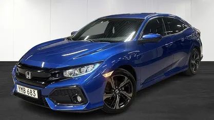 Blå Begagnad 2017 Honda Civic Halvkombi | 129 900 kr (Marknadspris)