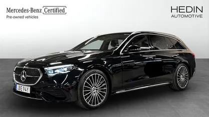 Svart Begagnad 2025 Mercedes E300 AMG Line Premium Kombi | 639 900 kr (Marknadspris)