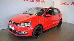 Röd Begagnad 2016 VW Polo Halvkombi | 129 000 kr (Dyr)