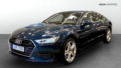 Begagnad Audi A7 Sportback Exclusive 340 HK (250 kW) 2019 Blå Halvkombi