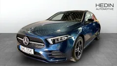 Blå (blue) Begagnad 2022 Mercedes A250 AMG Halvkombi | 354 900 kr (Lite dyr)